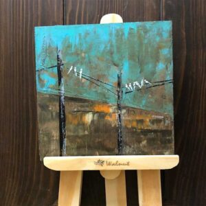 Mini Easel with Artwork