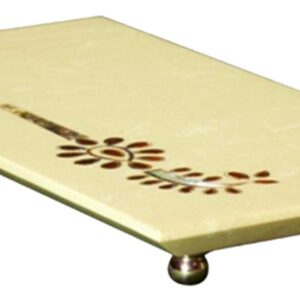 Platter in stone with inlay