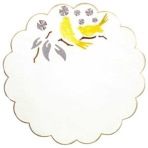 Handpainted wooden platter