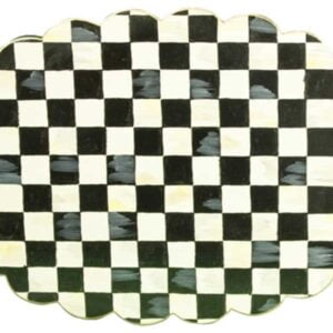 Handpainted wooden platter