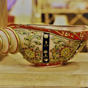 Traditional Platter with gold work